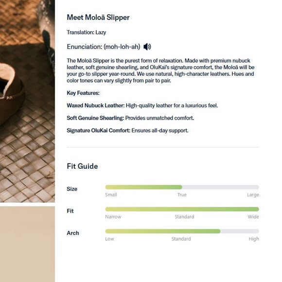 OluKai Moloa Men’s Nubuck Slipper Loafers Shoes $140 in Toffee Dk Wood - Picture 13 of 15